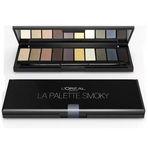 Paleta Fard L’Oréal Paris Color Riche La Palette Smoky, 10 nuante, 7 g